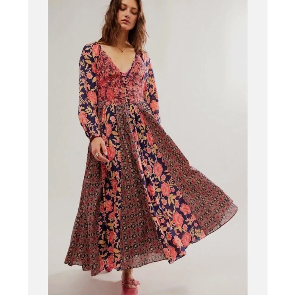 Free People A New Way Maxi Dress Multicolor Size M NWT